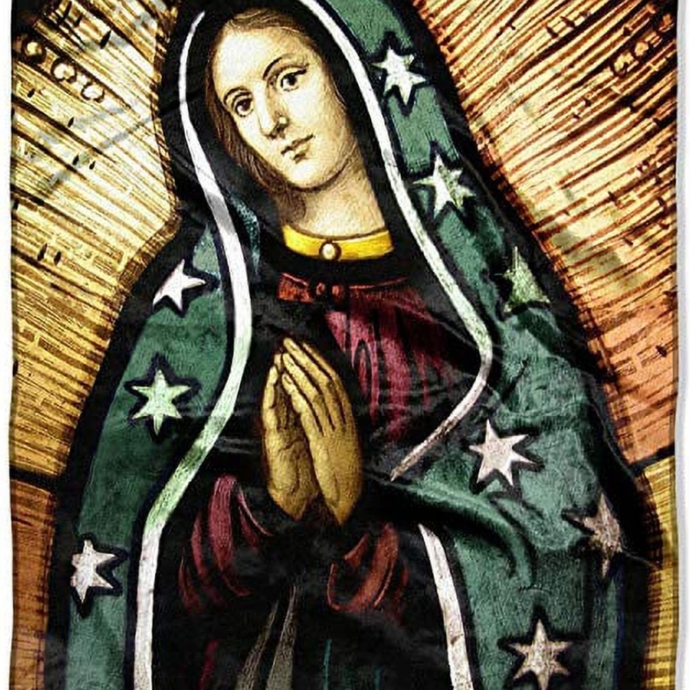 Northwest CompanyAmerican Heritage Royal Plush Blessed Mary Raschel Throw -NEW